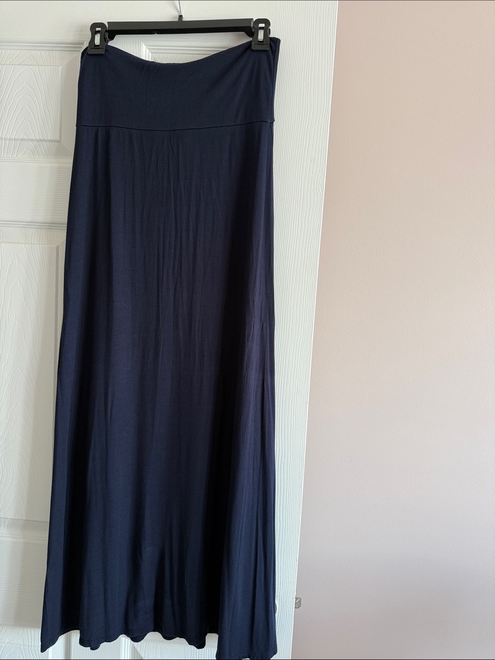 2/$15- Navy Maxi Skirt - Stretch Flow